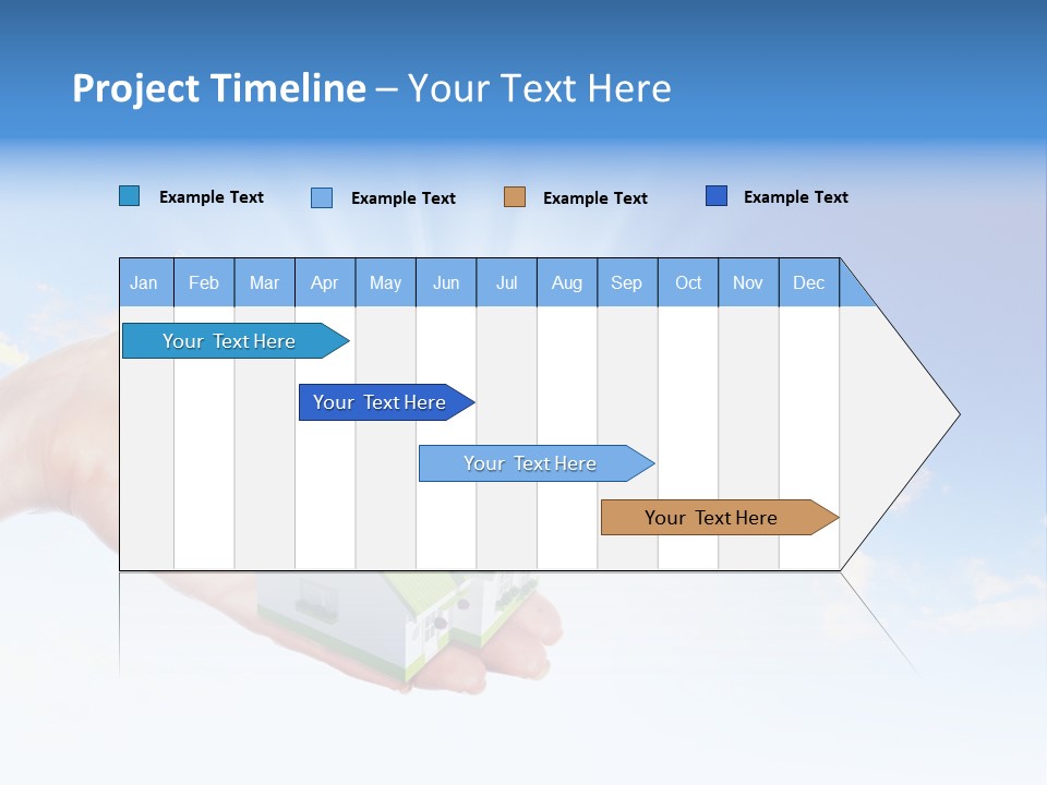 A Person Holding A Small House In Their Hand PowerPoint Template