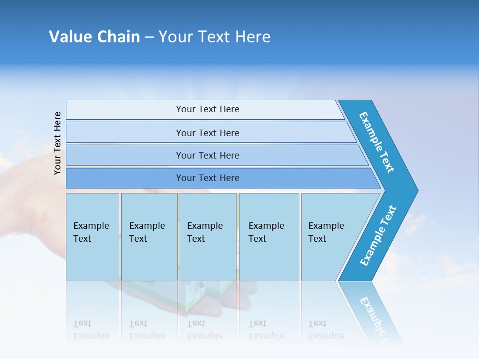 A Person Holding A Small House In Their Hand PowerPoint Template
