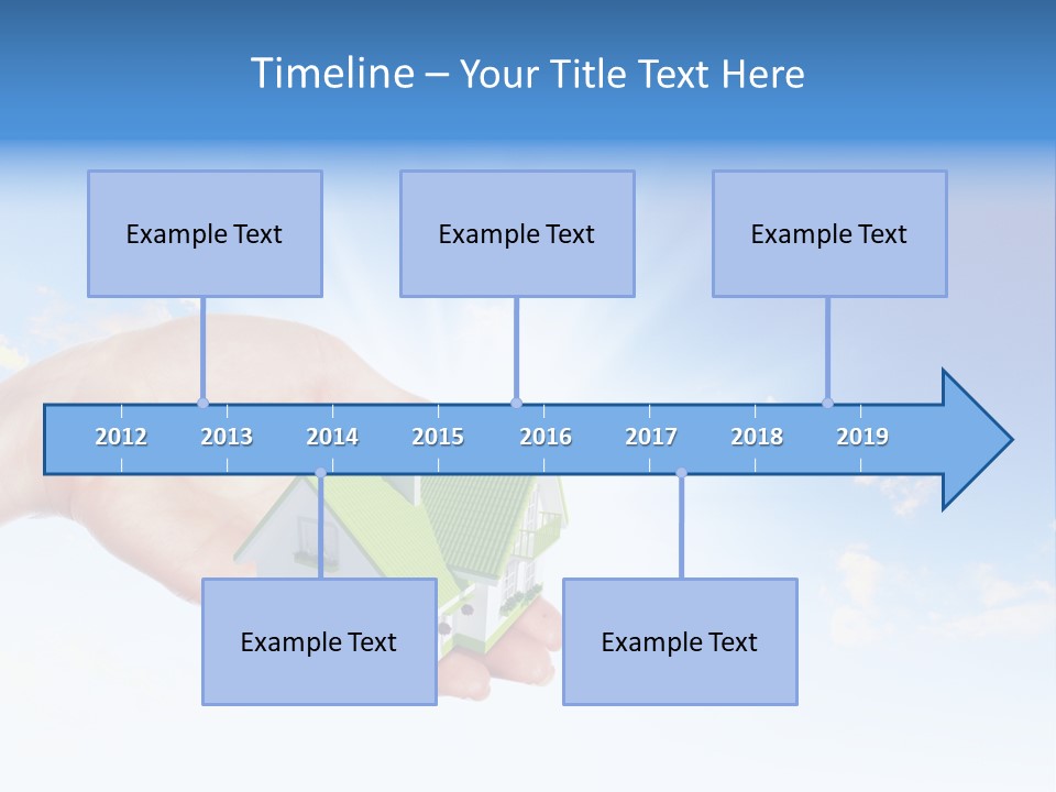 A Person Holding A Small House In Their Hand PowerPoint Template