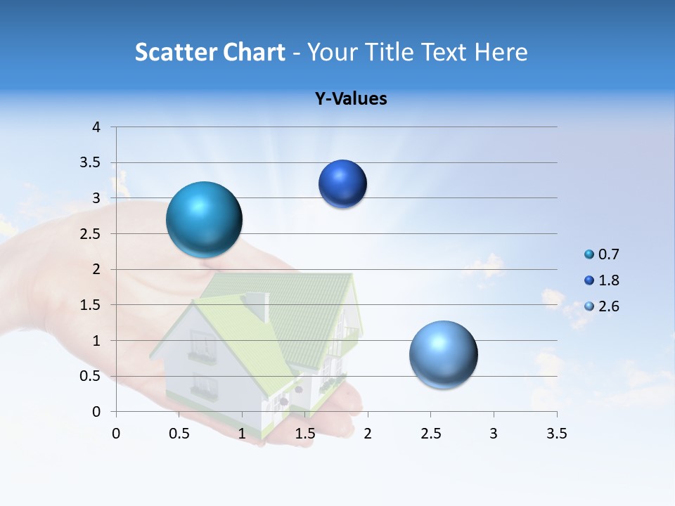 A Person Holding A Small House In Their Hand PowerPoint Template
