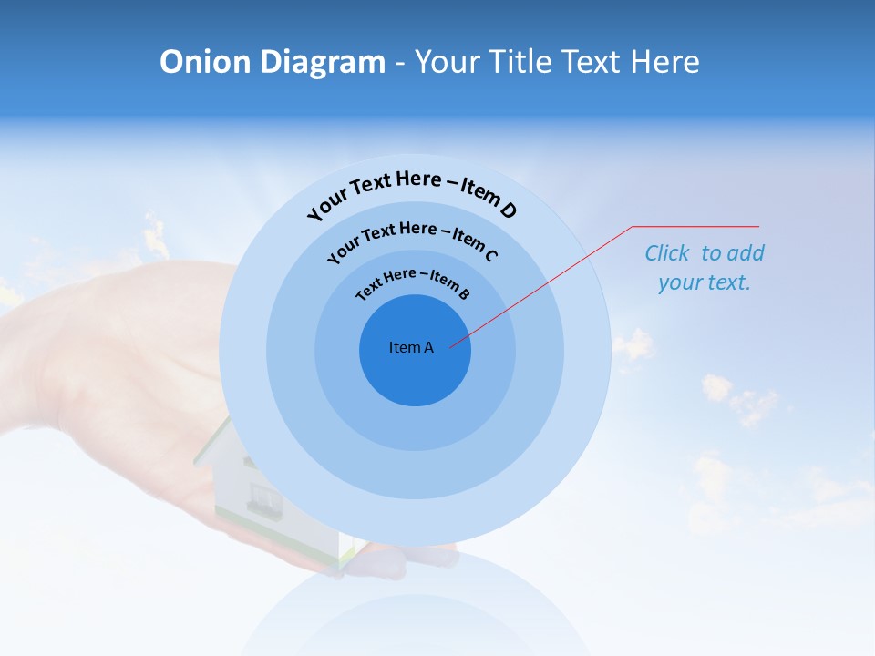 A Person Holding A Small House In Their Hand PowerPoint Template