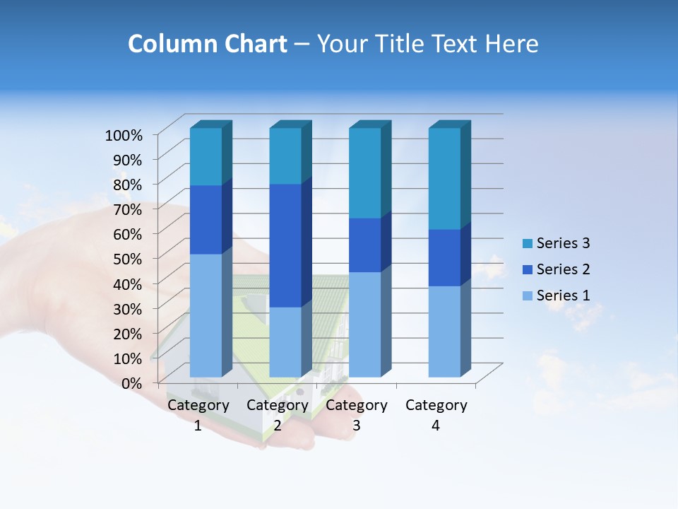 A Person Holding A Small House In Their Hand PowerPoint Template