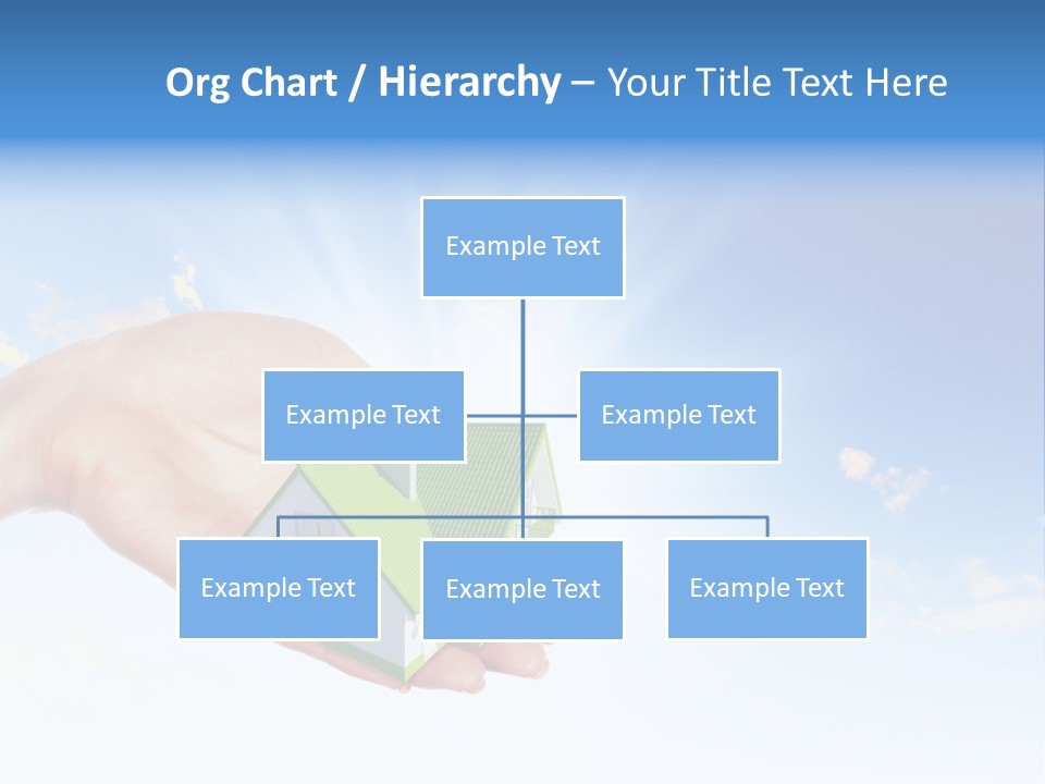 A Person Holding A Small House In Their Hand PowerPoint Template