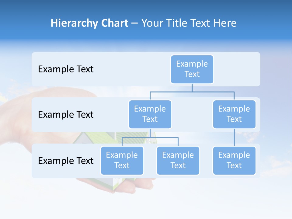 A Person Holding A Small House In Their Hand PowerPoint Template