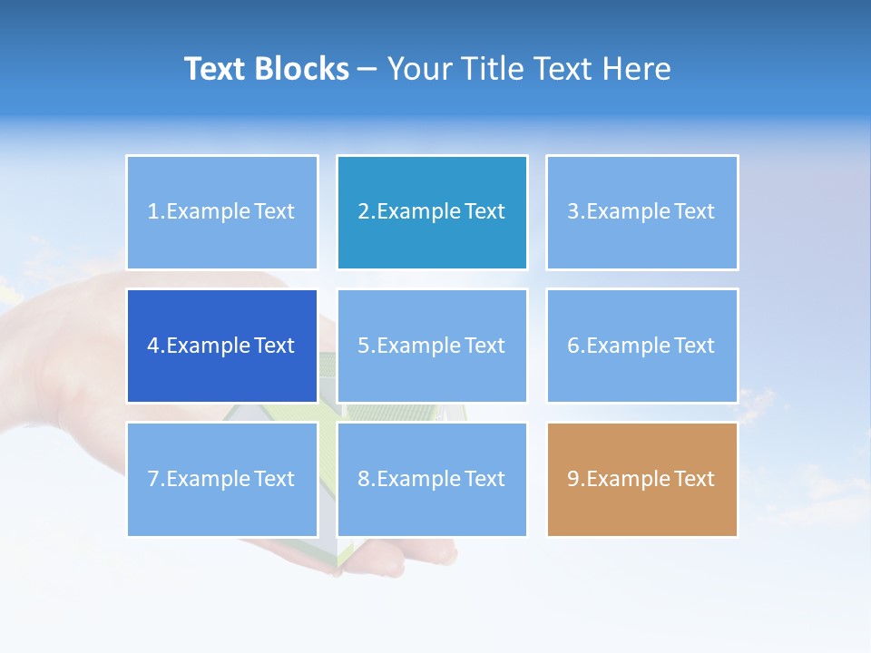 A Person Holding A Small House In Their Hand PowerPoint Template