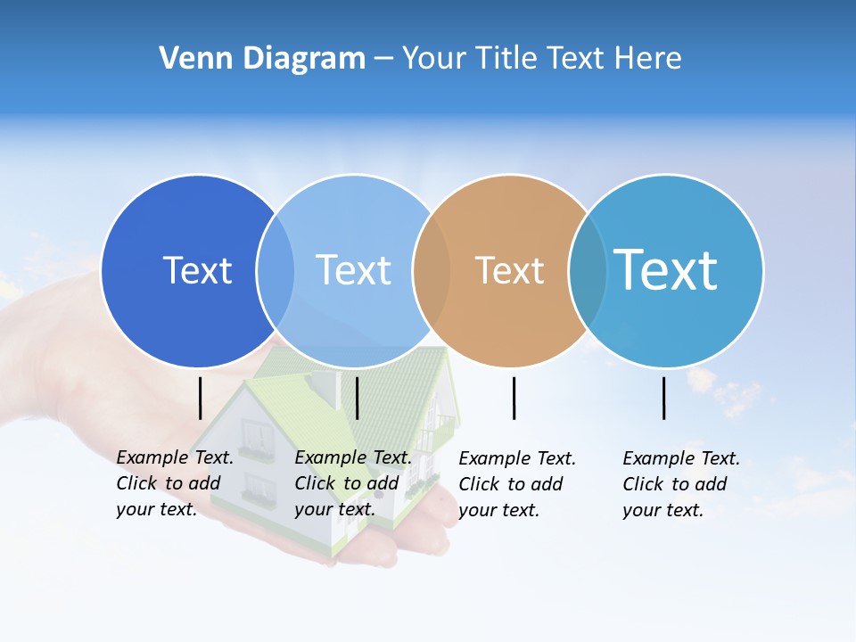 A Person Holding A Small House In Their Hand PowerPoint Template