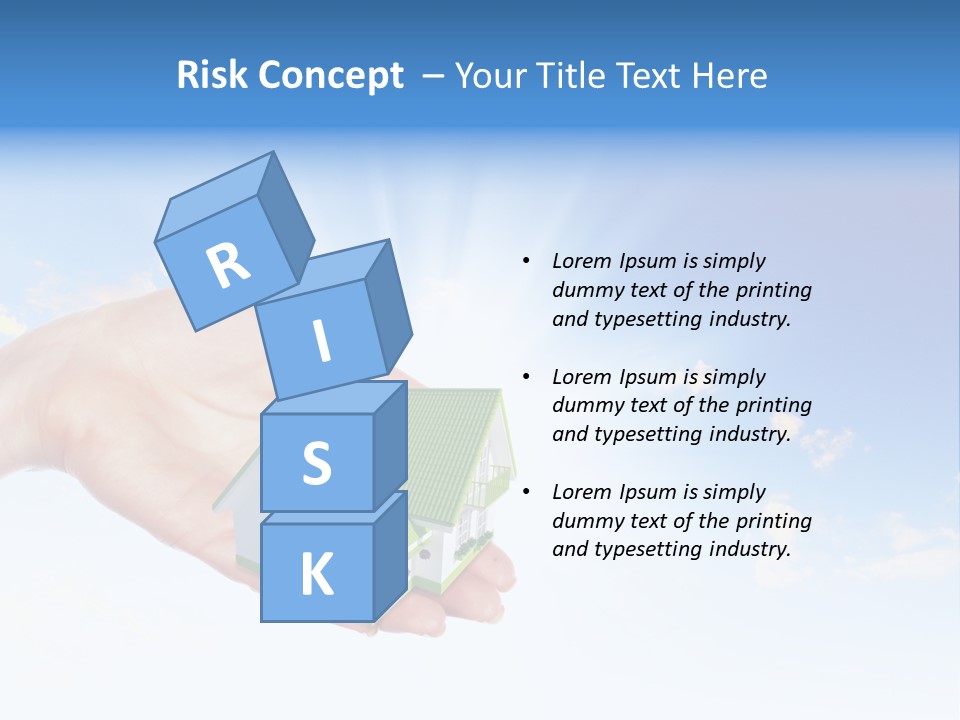A Person Holding A Small House In Their Hand PowerPoint Template