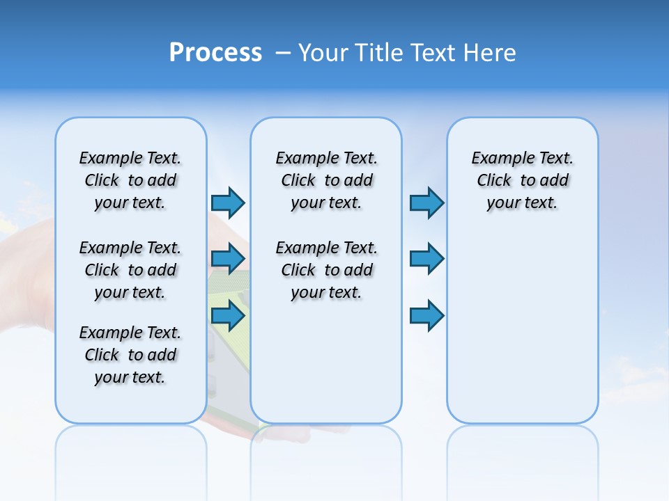 A Person Holding A Small House In Their Hand PowerPoint Template
