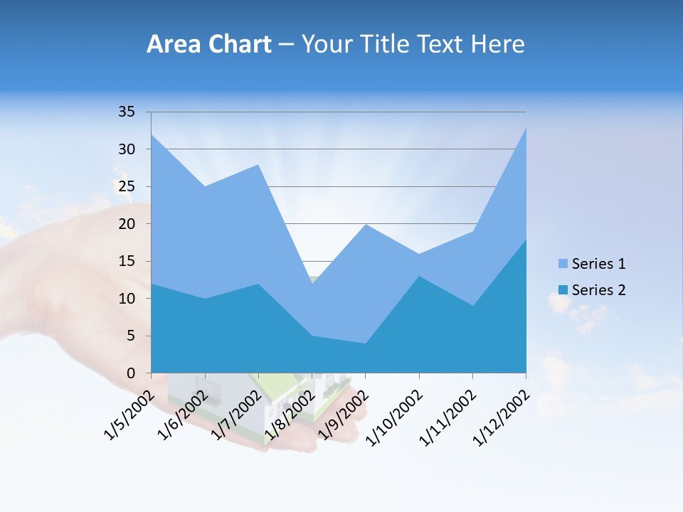 A Person Holding A Small House In Their Hand PowerPoint Template