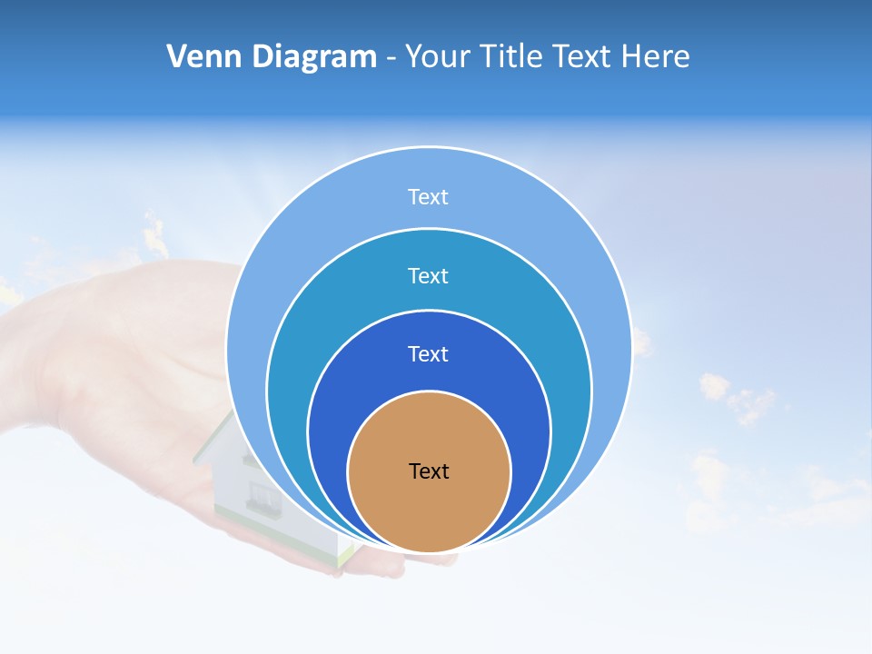 A Person Holding A Small House In Their Hand PowerPoint Template