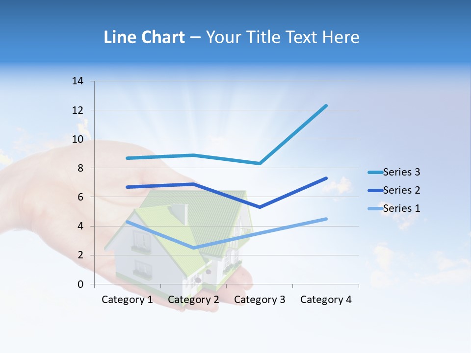 A Person Holding A Small House In Their Hand PowerPoint Template