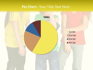 A Group Of Children Standing Next To Each Other PowerPoint Template