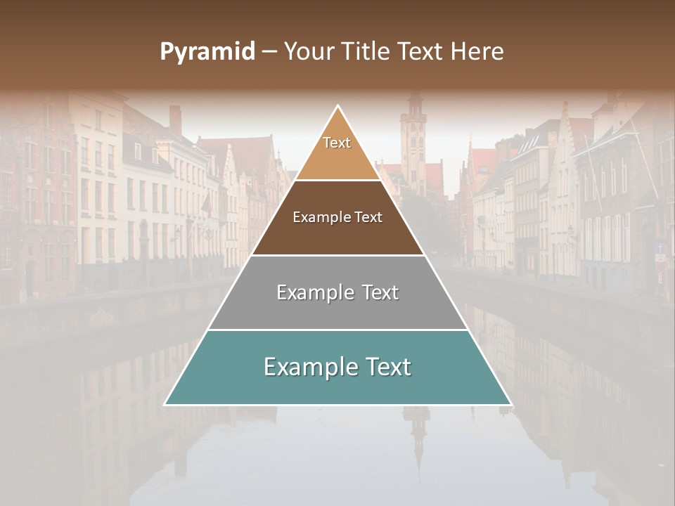 A River Running Through A City Next To Tall Buildings PowerPoint Template