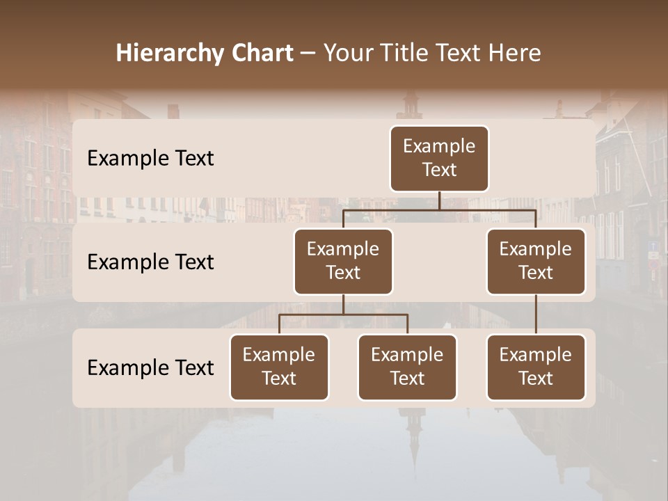 A River Running Through A City Next To Tall Buildings PowerPoint Template