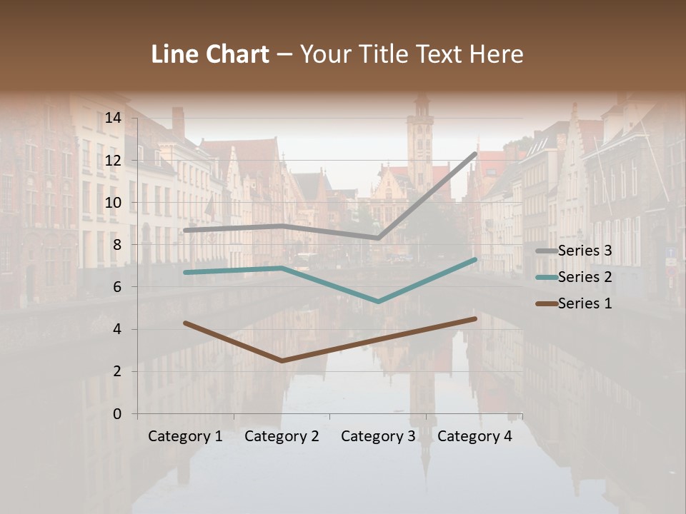 A River Running Through A City Next To Tall Buildings PowerPoint Template