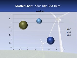 A Group Of Windmills In A Green Field PowerPoint Template
