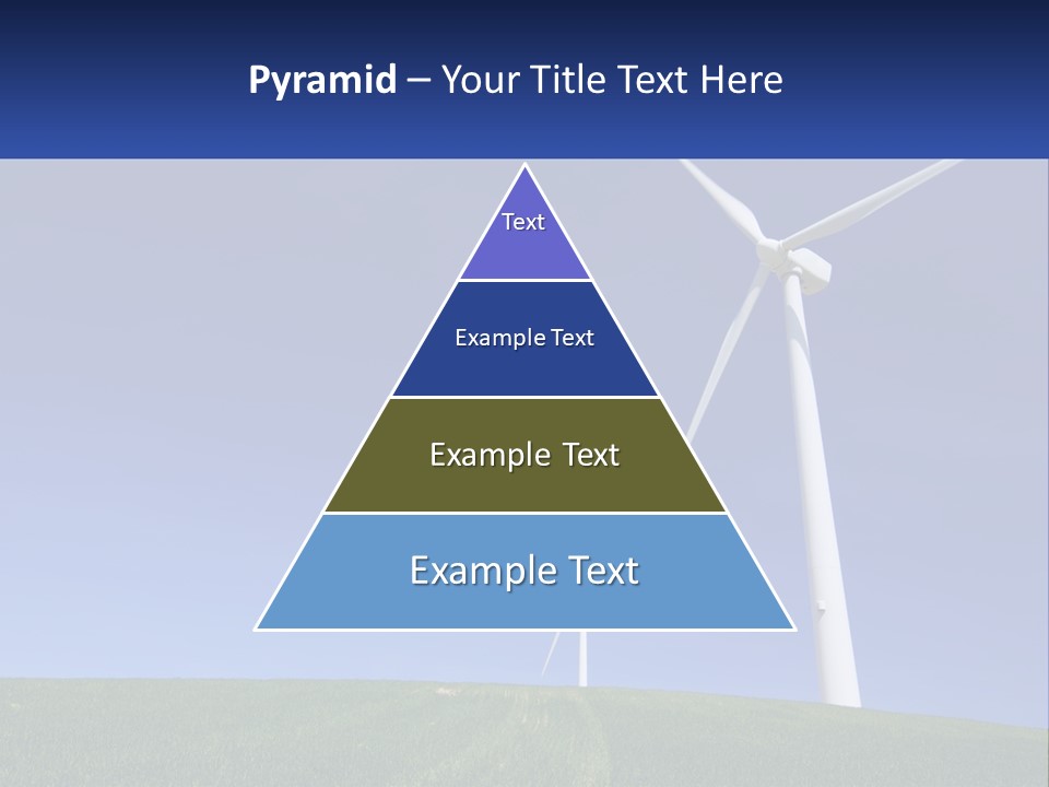 A Group Of Windmills In A Green Field PowerPoint Template