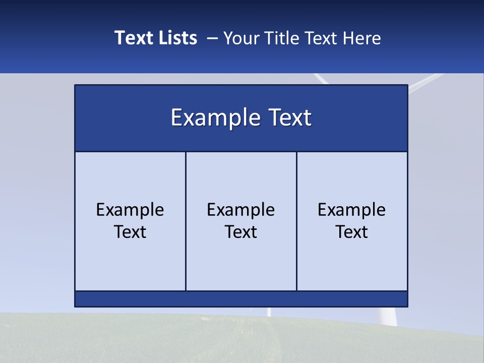 A Group Of Windmills In A Green Field PowerPoint Template
