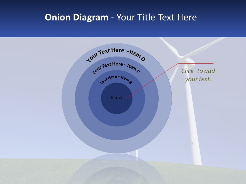 A Group Of Windmills In A Green Field PowerPoint Template