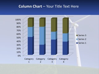 A Group Of Windmills In A Green Field PowerPoint Template