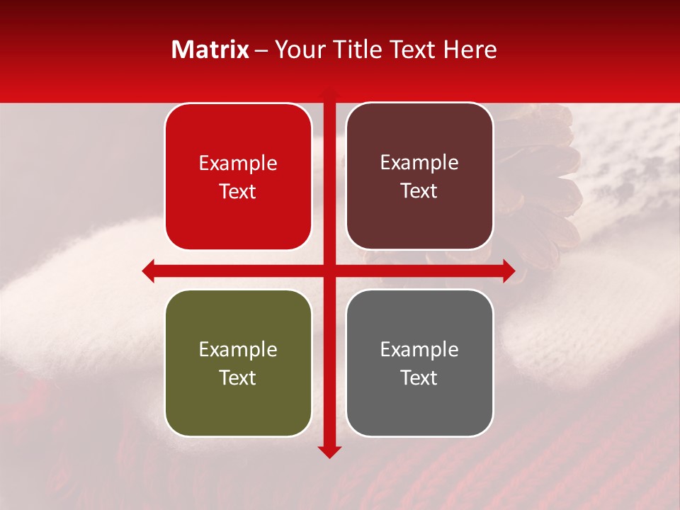 A Knitted Hat With A Pine Cone On Top Of It PowerPoint Template