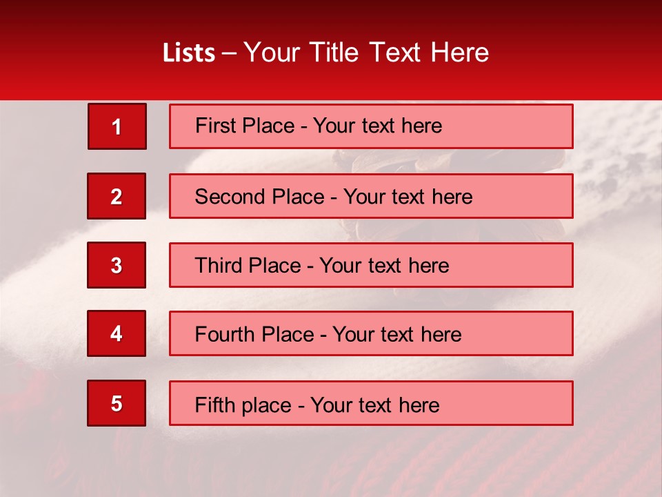 A Knitted Hat With A Pine Cone On Top Of It PowerPoint Template