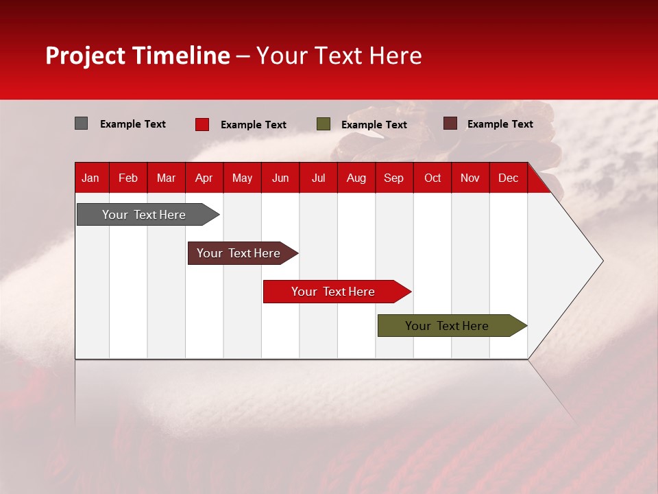 A Knitted Hat With A Pine Cone On Top Of It PowerPoint Template