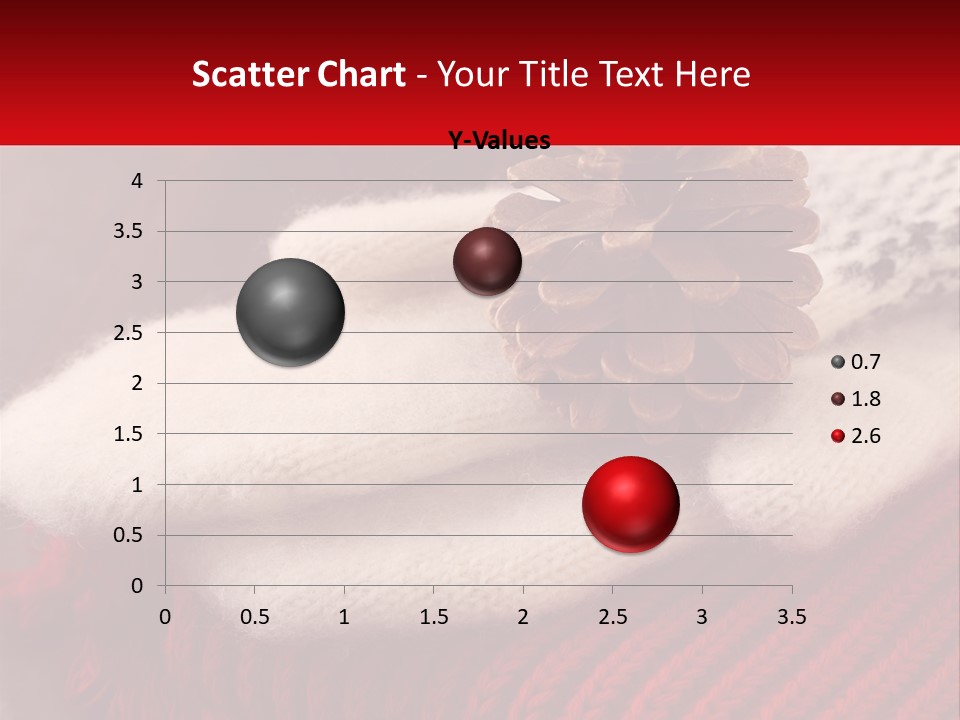 A Knitted Hat With A Pine Cone On Top Of It PowerPoint Template