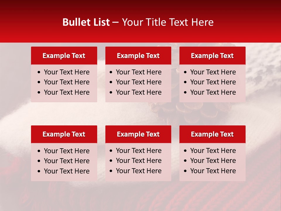 A Knitted Hat With A Pine Cone On Top Of It PowerPoint Template