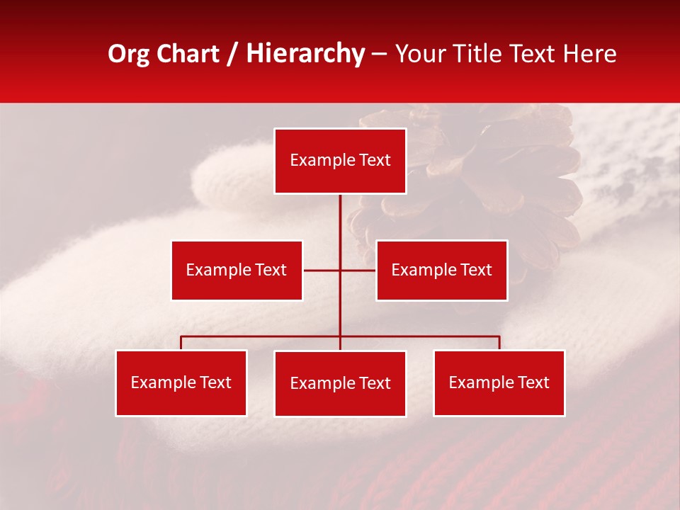 A Knitted Hat With A Pine Cone On Top Of It PowerPoint Template