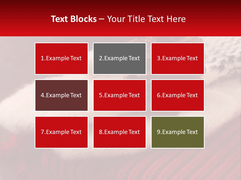 A Knitted Hat With A Pine Cone On Top Of It PowerPoint Template