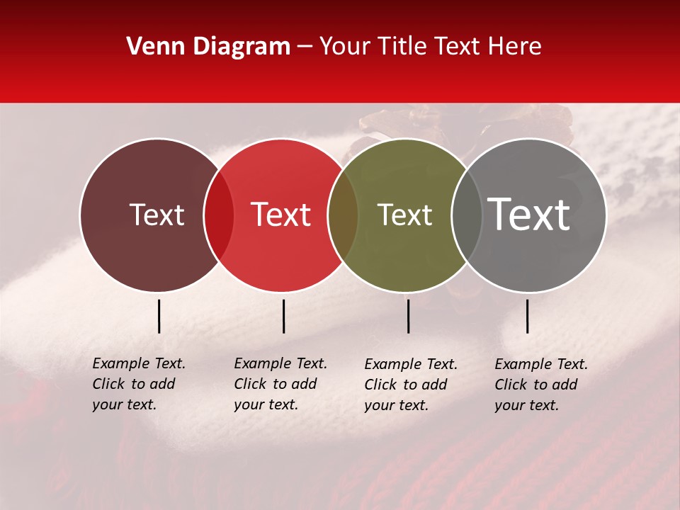 A Knitted Hat With A Pine Cone On Top Of It PowerPoint Template