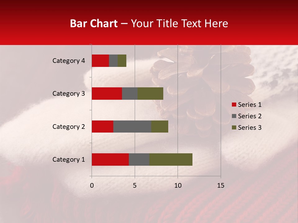 A Knitted Hat With A Pine Cone On Top Of It PowerPoint Template