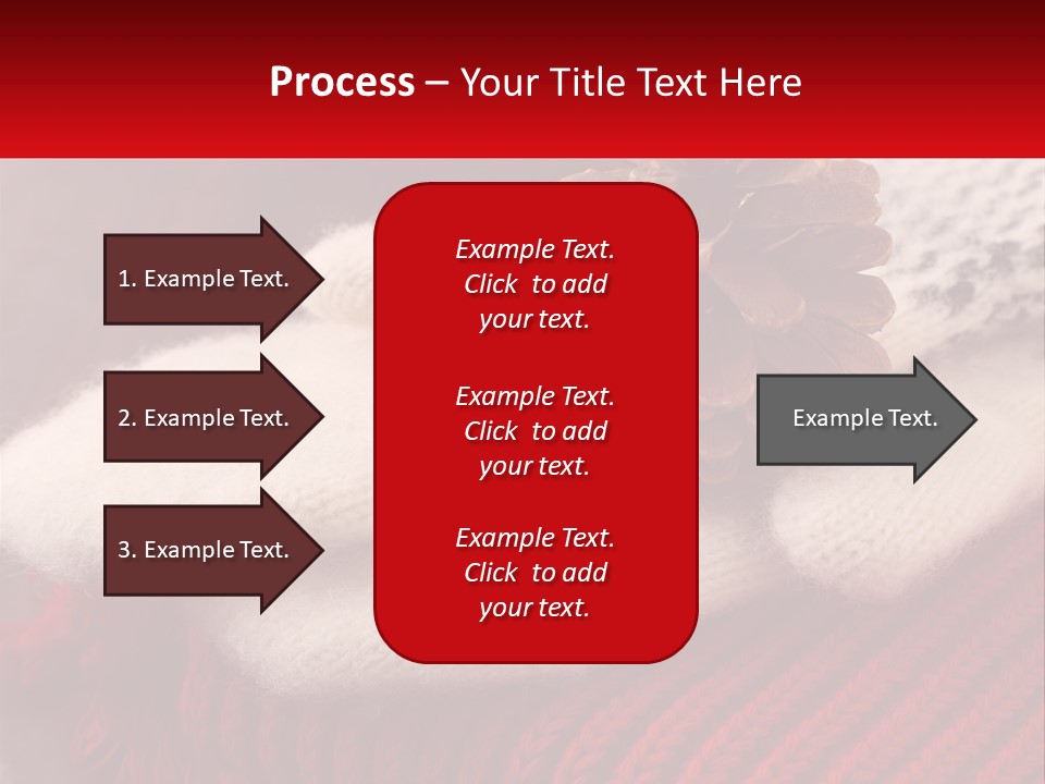 A Knitted Hat With A Pine Cone On Top Of It PowerPoint Template