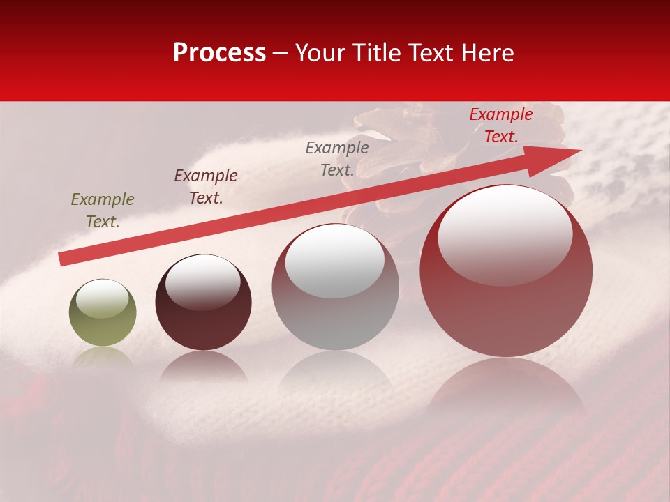 A Knitted Hat With A Pine Cone On Top Of It PowerPoint Template