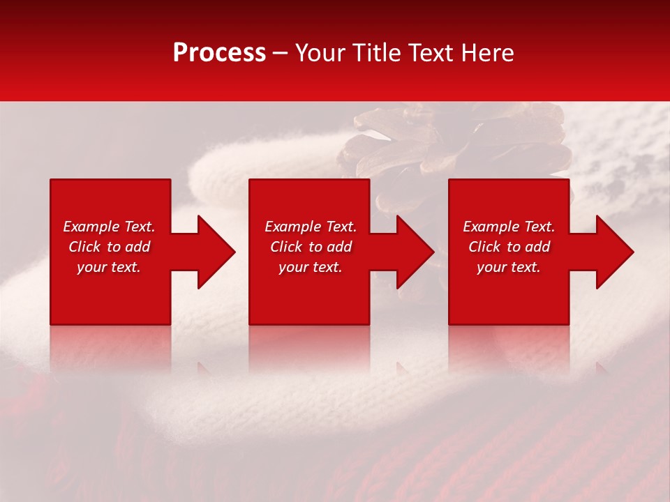 A Knitted Hat With A Pine Cone On Top Of It PowerPoint Template