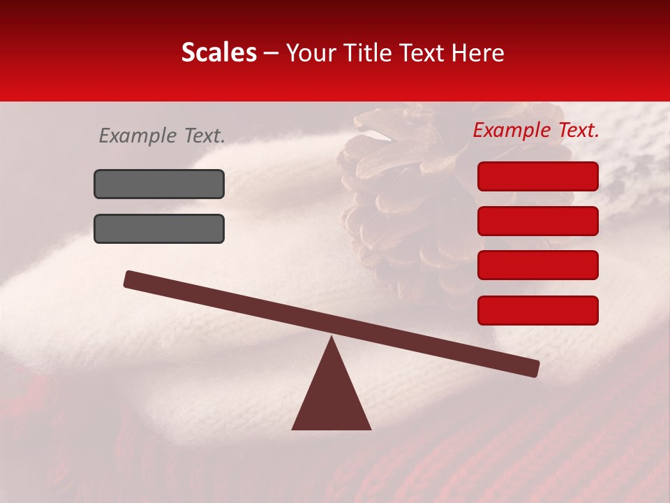 A Knitted Hat With A Pine Cone On Top Of It PowerPoint Template