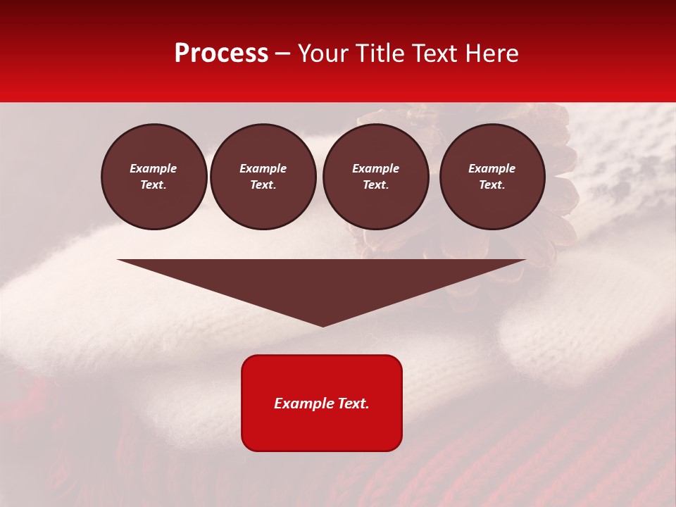 A Knitted Hat With A Pine Cone On Top Of It PowerPoint Template