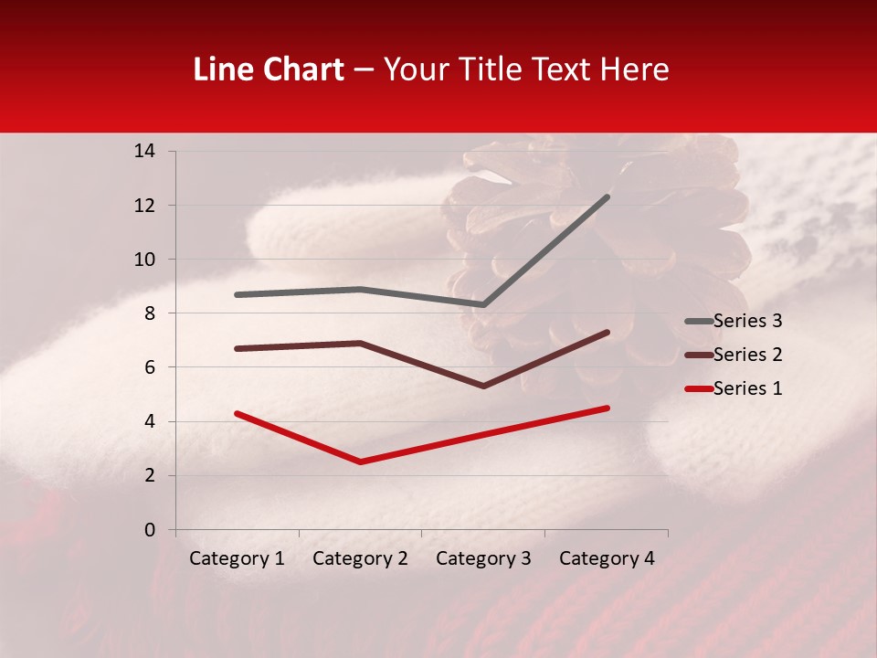 A Knitted Hat With A Pine Cone On Top Of It PowerPoint Template