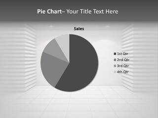 A White Room With A Black And White Wall PowerPoint Template