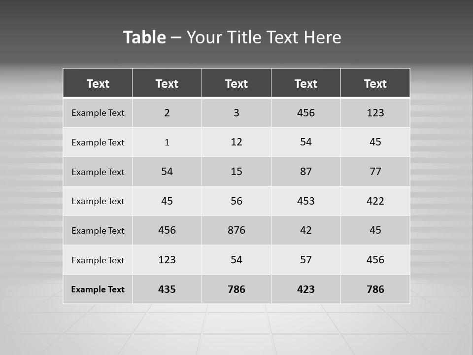 A White Room With A Black And White Wall PowerPoint Template