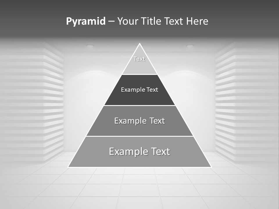 A White Room With A Black And White Wall PowerPoint Template