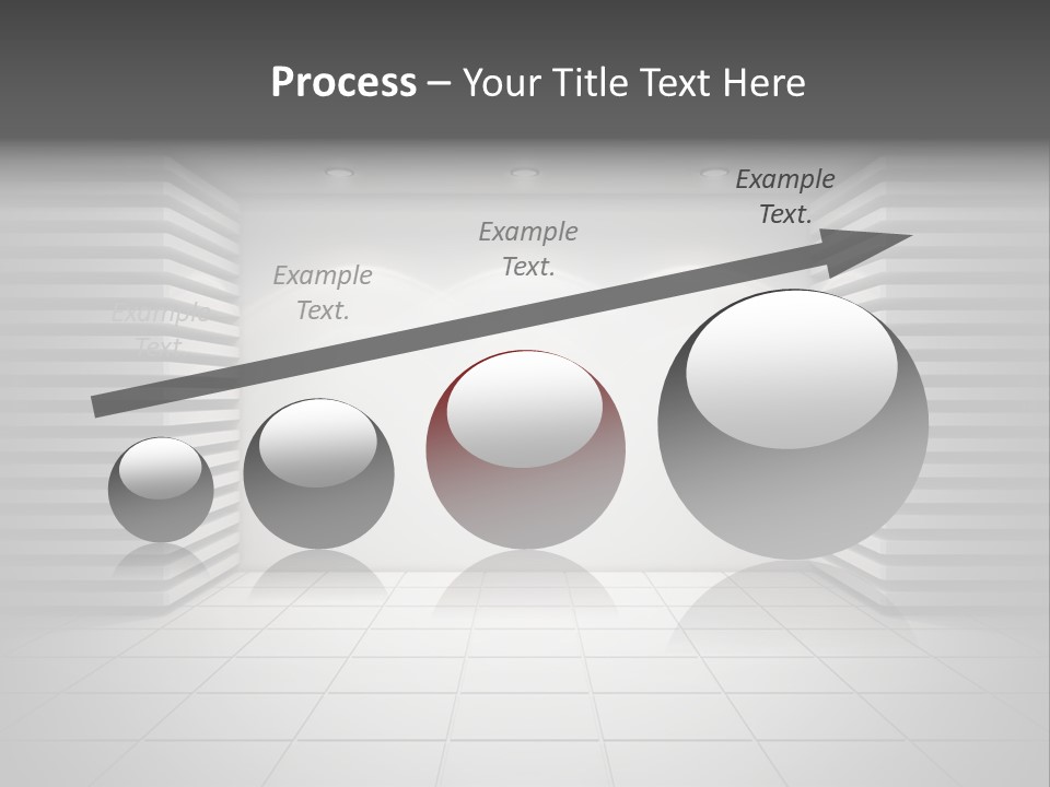 A White Room With A Black And White Wall PowerPoint Template