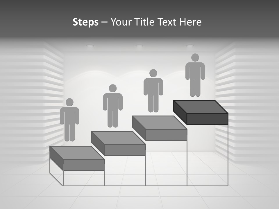 A White Room With A Black And White Wall PowerPoint Template