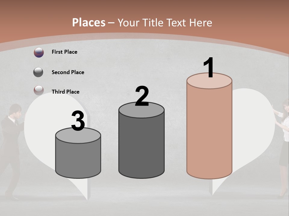 A Man And A Woman Standing In Front Of A Giant Question Mark PowerPoint Template