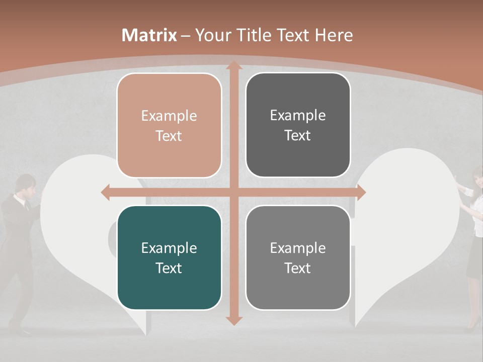 A Man And A Woman Standing In Front Of A Giant Question Mark PowerPoint Template