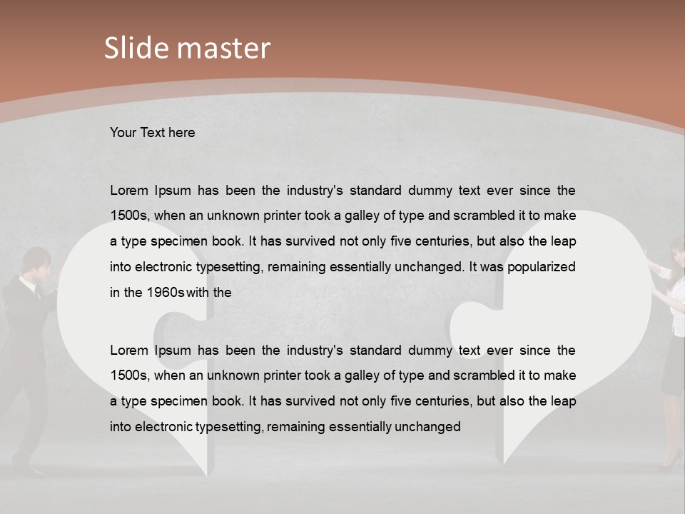 A Man And A Woman Standing In Front Of A Giant Question Mark PowerPoint Template