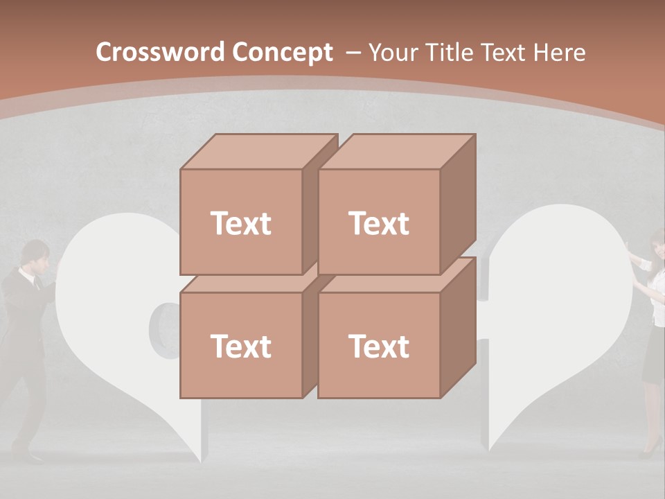 A Man And A Woman Standing In Front Of A Giant Question Mark PowerPoint Template