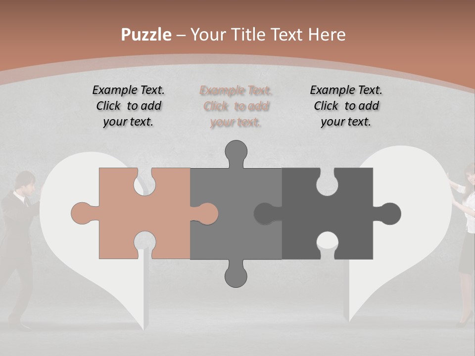 A Man And A Woman Standing In Front Of A Giant Question Mark PowerPoint Template