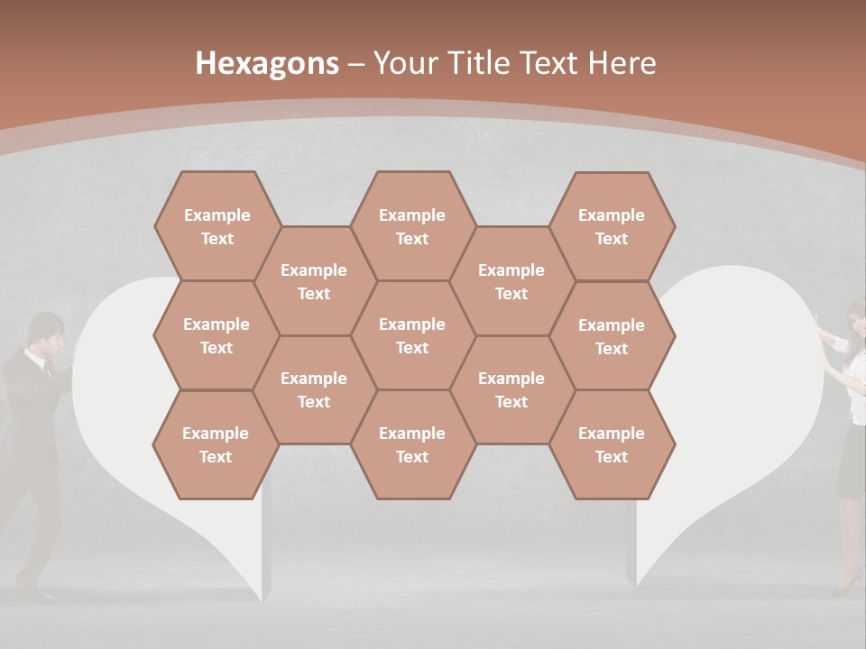 A Man And A Woman Standing In Front Of A Giant Question Mark PowerPoint Template